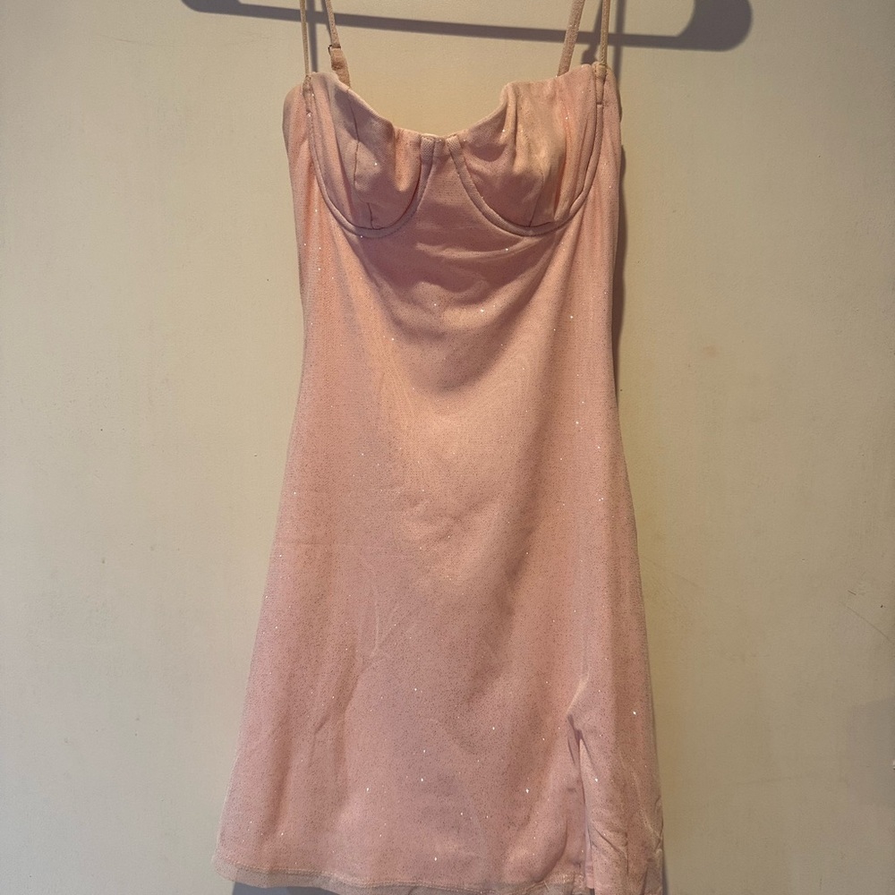 Elegant Pink Slip Dress